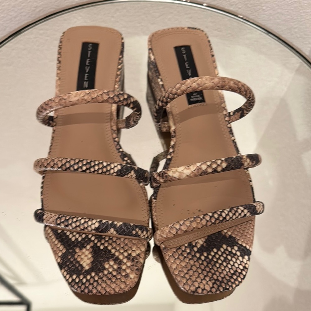 Steven by Steve Madden Women's Snakeskin Sandals